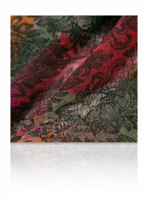 Палантин Женский SW-PATCH.ETHNIK/GREENISH